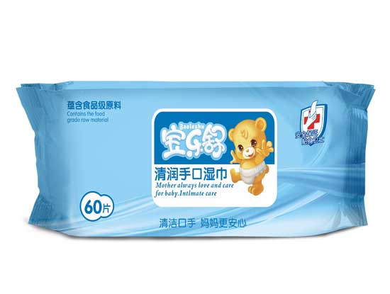 寶樂舒清潤手口濕巾60片