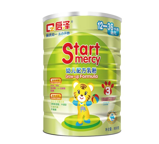 啟澤嬰幼兒奶粉3段桶裝