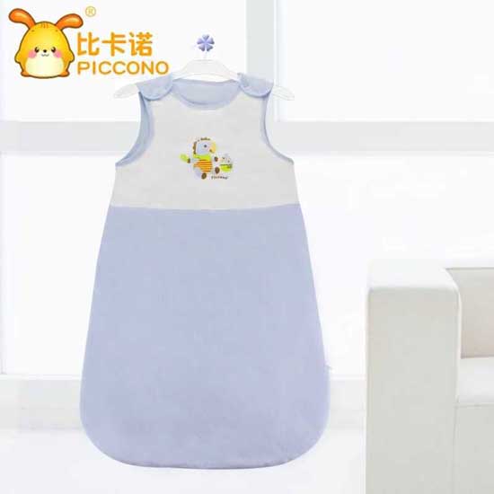 比卡諾藍(lán)白寶寶肚兜