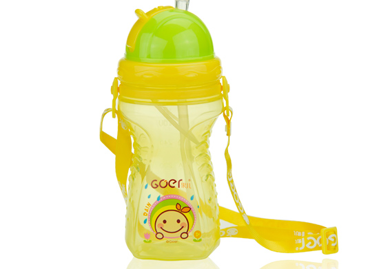 果兒迷你吸管水壺黃色