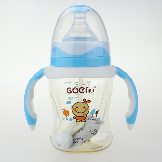 果兒180mlPPSU寬口奶瓶藍(lán)色
