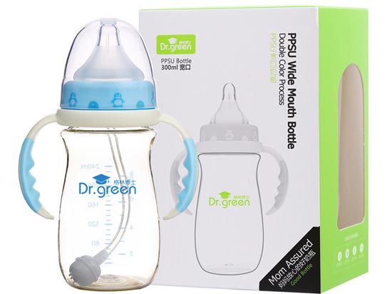 格林博士PPSU寬口奶瓶300ML藍色