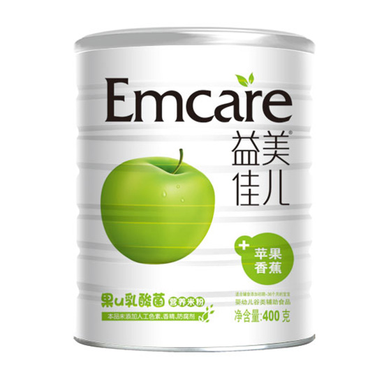 益美佳兒蘋果香蕉果U乳酸菌營養(yǎng)米粉