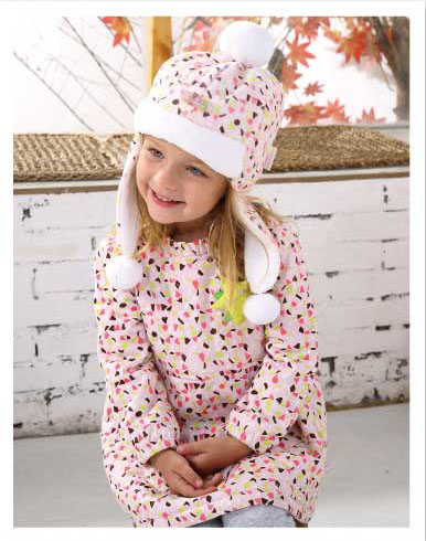 棉果果長袖連衣裙