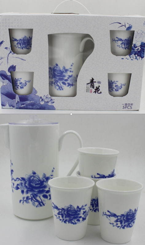 青花瓷水杯套裝禮品