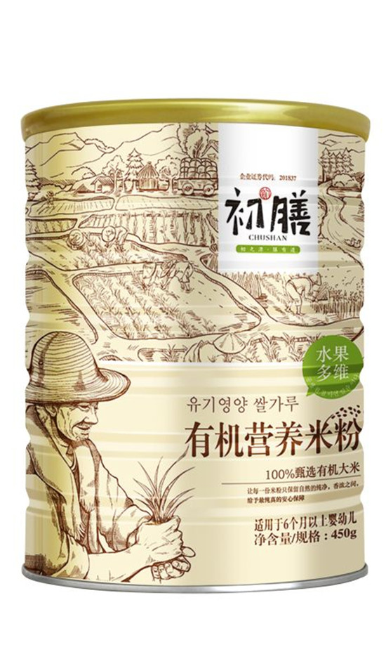 初膳有機營養(yǎng)米粉水果多維聽裝