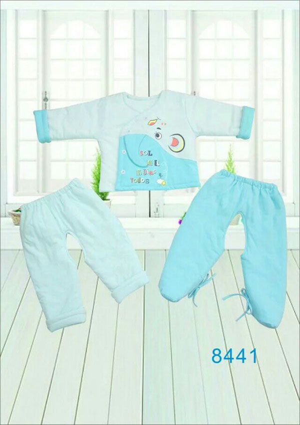 快樂(lè)小天天保暖棉衣套裝 藍(lán)色