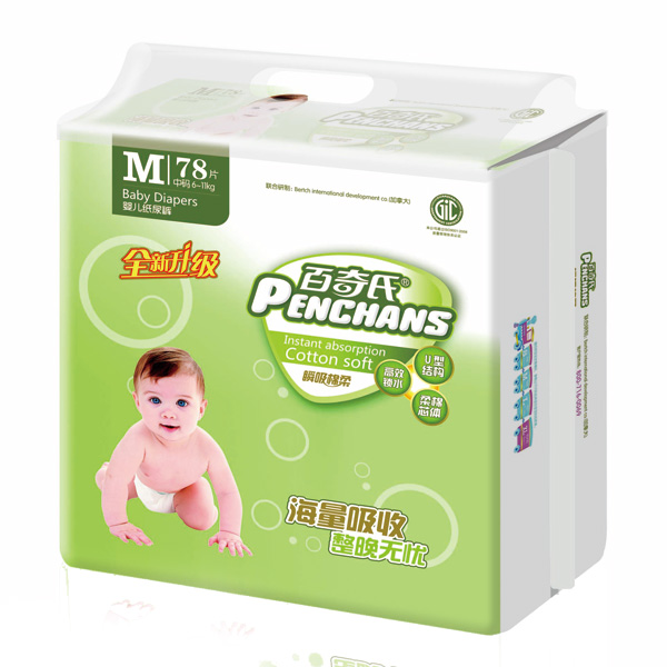 百奇氏特大包裝瞬吸棉柔升級(jí)版M78