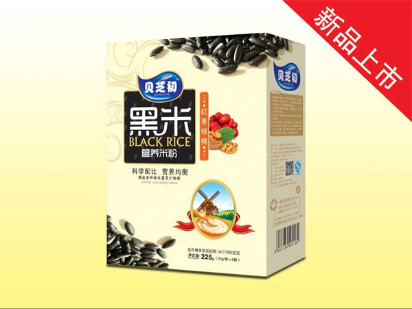 貝芝初紅棗核桃-黑米營(yíng)養(yǎng)米粉盒裝