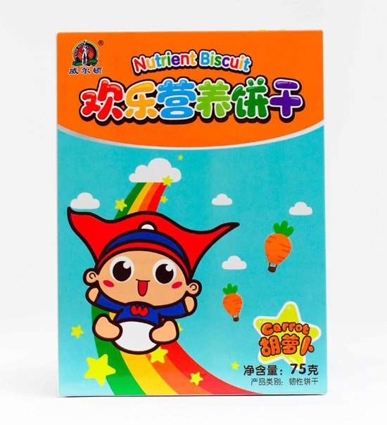 威爾頓75G歡樂營養(yǎng)餅干(胡蘿卜味)