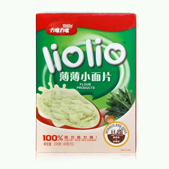 力哦力哦給力小面片菠菜+雞蛋味