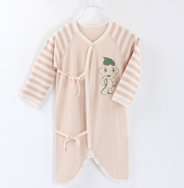 星語伊嬰兒服裝夏季幼兒長(zhǎng)袖哈衣彩棉爬服