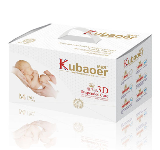 酷寶兒3D懸浮芯嬰兒紙尿褲M碼76片