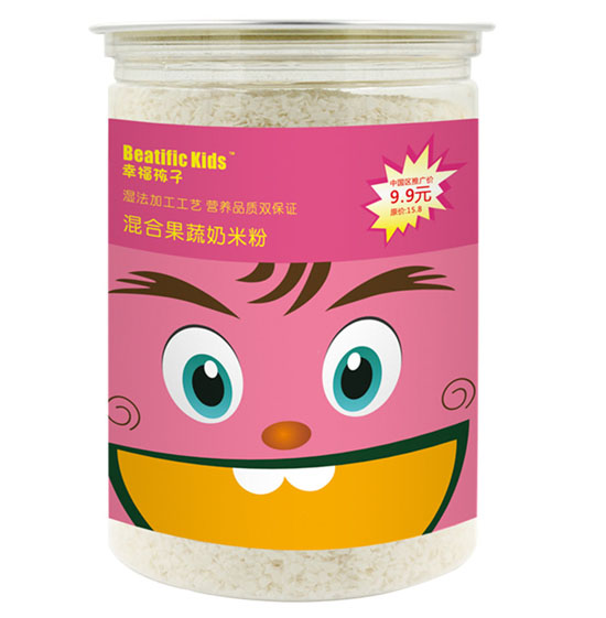 幸福孩子混合果蔬奶米粉