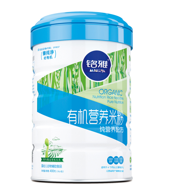 銘雅純營養(yǎng)有機營養(yǎng)米粉(聽裝)450g