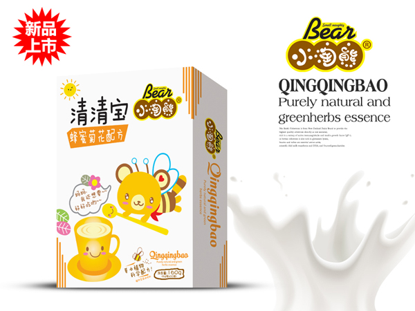 小淘熊蜂蜜菊花清清寶