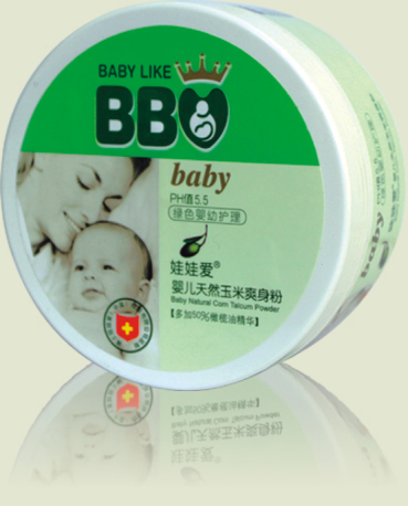 娃娃愛(ài)嬰兒天然玉米爽身粉