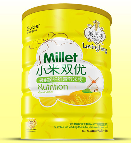 愛茵坊果繽紛纖維小米雙優(yōu)米粉鐵聽