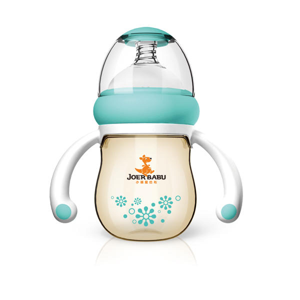 小袋鼠巴布PPSU奶瓶BP-893藍(lán)色