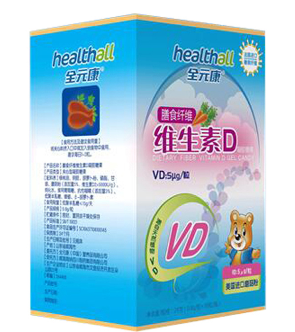 全元康膳食纖維維生素D凝膠糖果