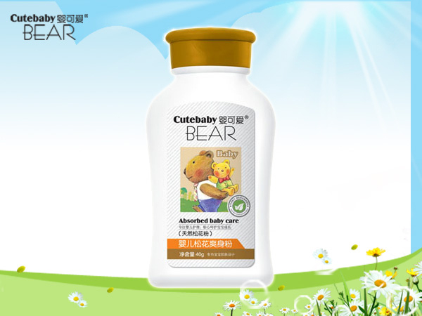 嬰可愛(ài)嬰兒松花爽身粉50g