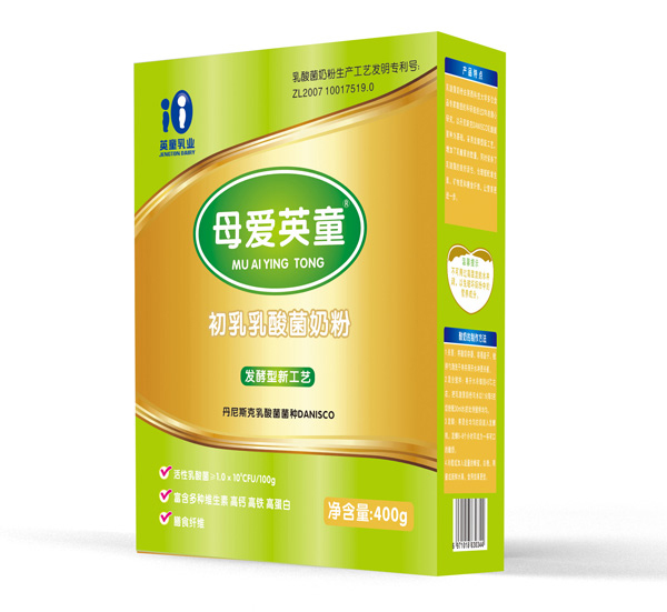 母愛(ài)英童初乳乳酸菌羊奶粉400g