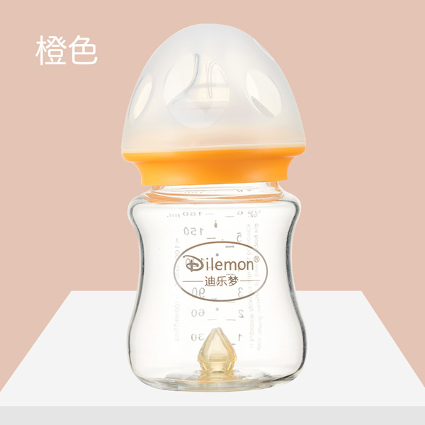 迪樂夢高鵬硅玻璃奶瓶5043橙色
