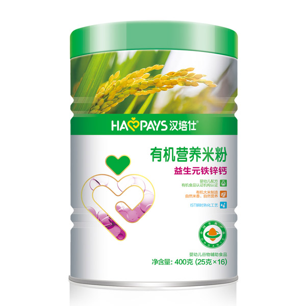 漢培仕益生元鐵鋅鈣有機(jī)米粉聽(tīng)裝
