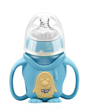 愛貝爾企鵝型玻璃防摔奶瓶160ML.jpg 愛貝爾企鵝型玻璃防摔奶瓶160ML.jpg