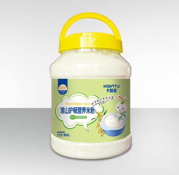 卡娃兔營養(yǎng)米粉-淮山護(hù)暢桶裝800g