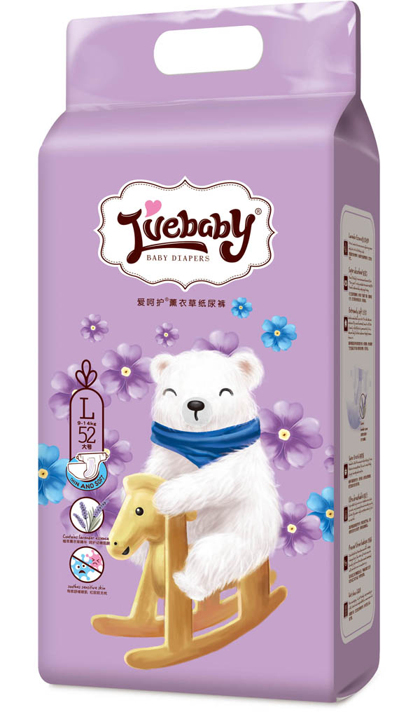 愛呵護(hù)薰衣草紙尿褲L52