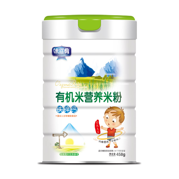 味滋肴有機(jī)米營(yíng)養(yǎng)米粉-鐵鋅鈣罐裝