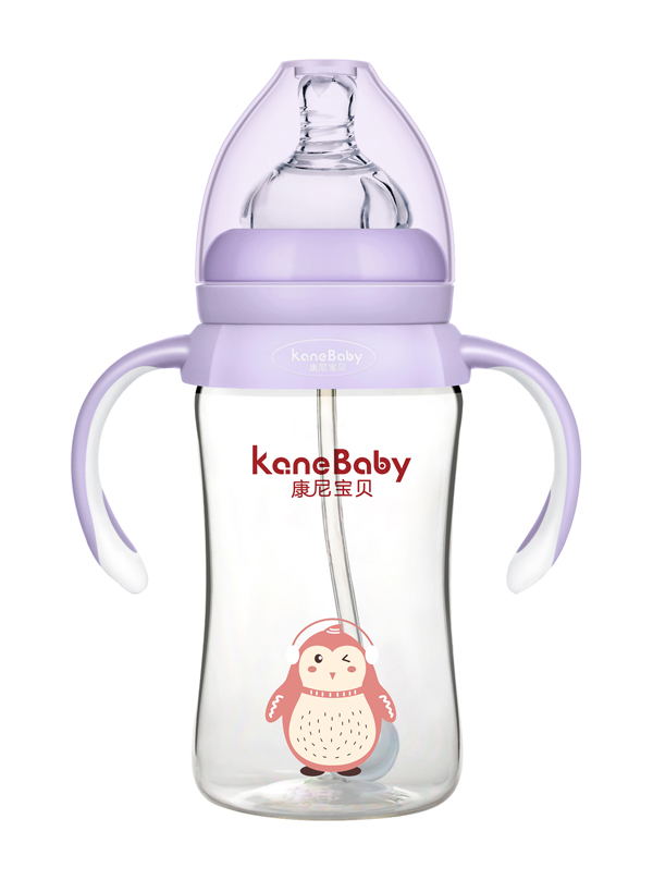 康尼寶貝萌粉舞動(dòng)企鵝PA奶瓶-紫色1