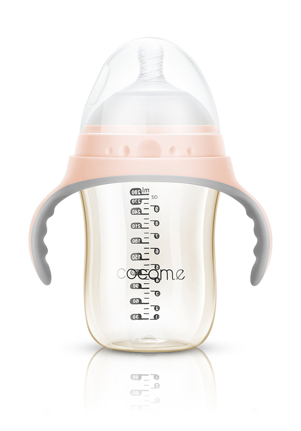 可可萌悅享PPSU奶瓶粉色 280ml 粉色