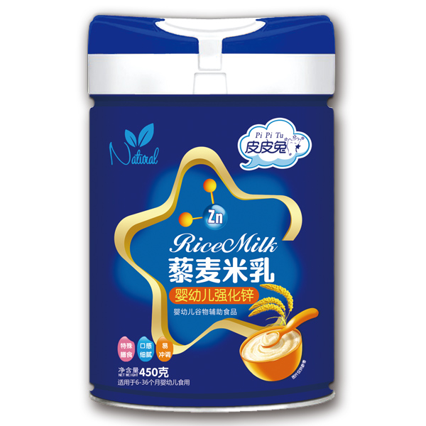皮皮兔藜麥米乳-嬰幼兒強化鋅450g
