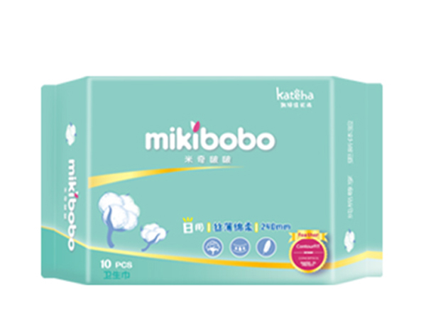 米奇啵啵絲薄綿柔日用衛(wèi)生巾10片