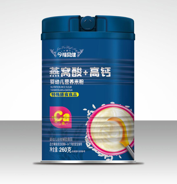今福貝健嬰幼兒營(yíng)養(yǎng)米粉-燕窩酸+高鈣