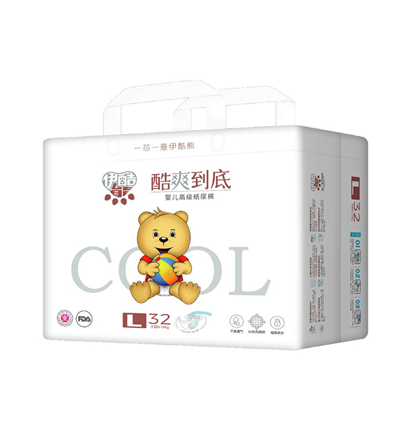 伊酷熊嬰兒高級紙尿褲L32