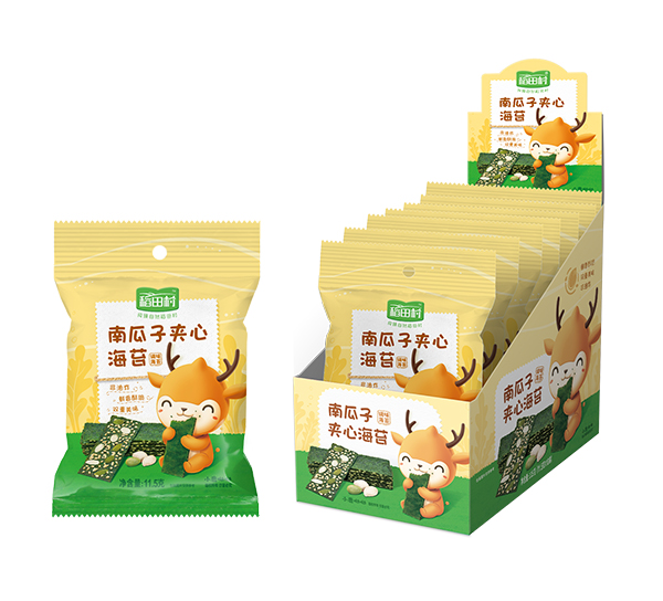 稻田村夾心海苔盒裝-南瓜子