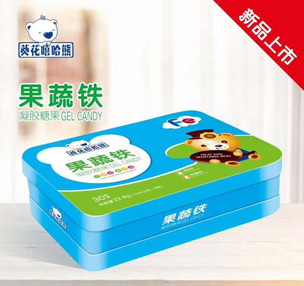 葵花嘻哈熊果蔬鐵凝膠糖果