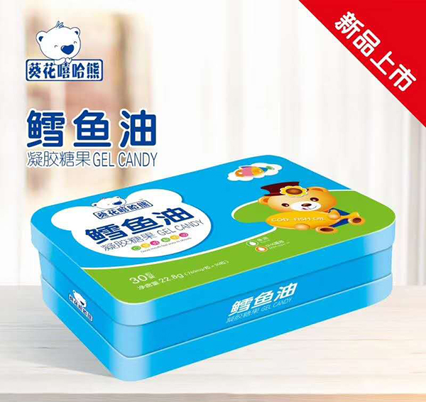 葵花嘻哈熊鱈魚油凝膠糖果