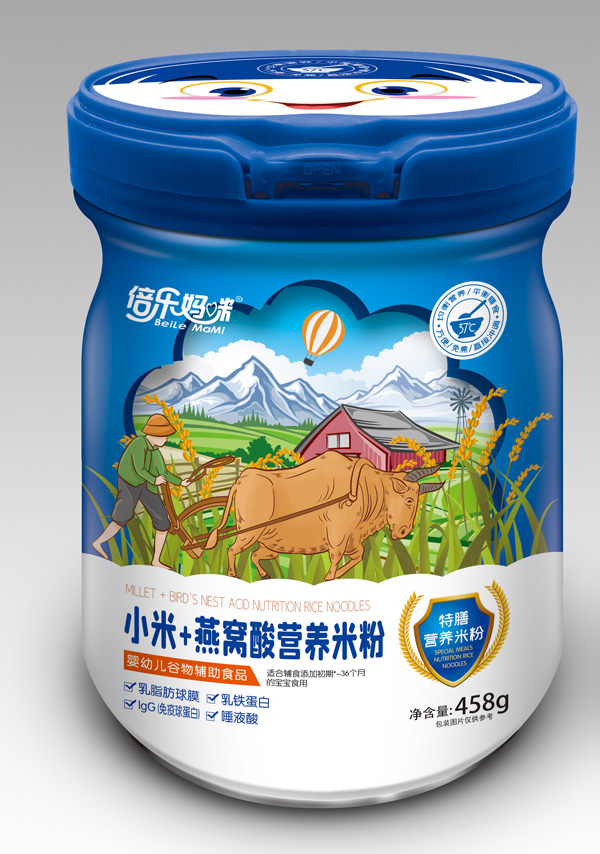 倍樂媽咪小米+燕窩酸特膳營養(yǎng)米粉