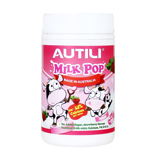 AUTILI澳特力高鈣奶爆香草味咀嚼片