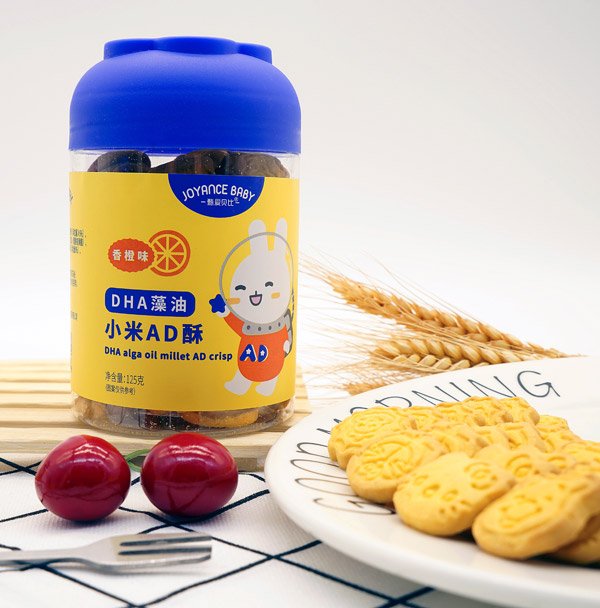 甄愛貝比DHA藻油小米AD酥-香橙味