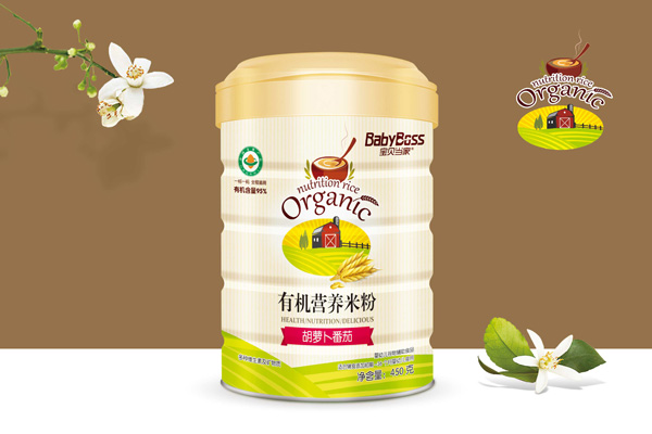 寶貝當家胡蘿卜番茄有機營養(yǎng)米粉 聽裝