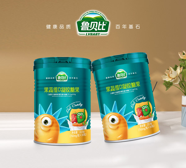 魯貝比果蔬維D凝膠糖果-罐裝