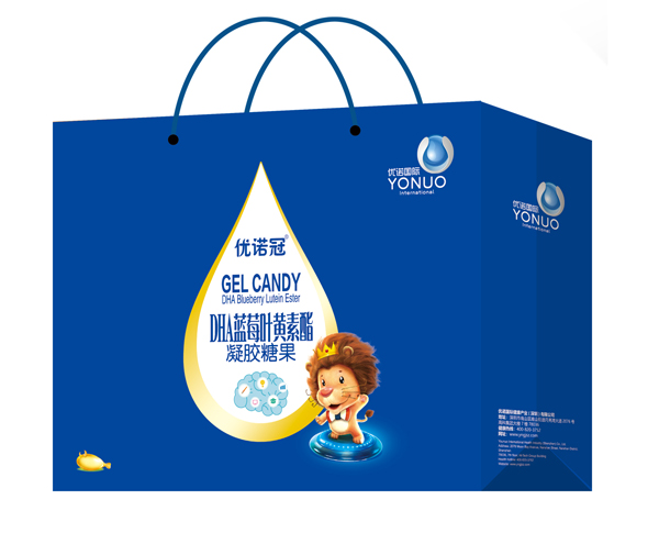 優(yōu)諾冠DHA藍莓葉黃素脂凝膠糖果 禮盒裝手提袋.jpg