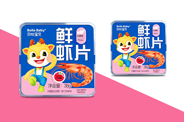 貝拉寶貝鮮蝦片 火龍果味