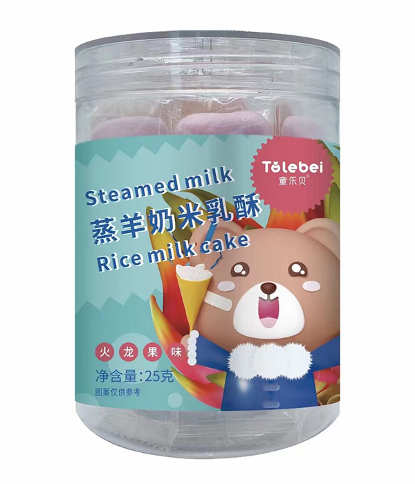 童樂(lè)貝蒸羊奶米乳酥 火龍果味