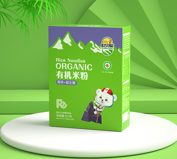 歐貝聰有機米粉盒裝 高鐵+益生菌